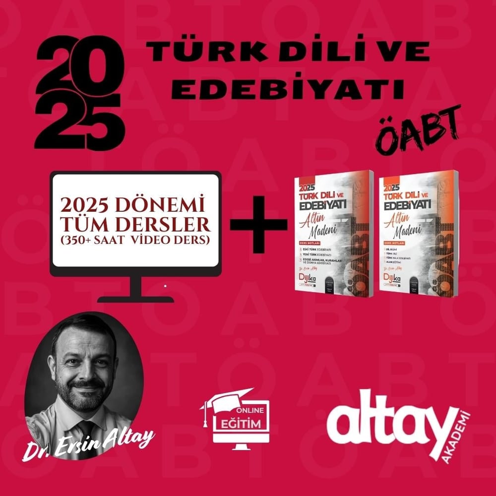 2025 EDEBİYAT ÖABT TÜM DERSLER VİDEO PAKET
