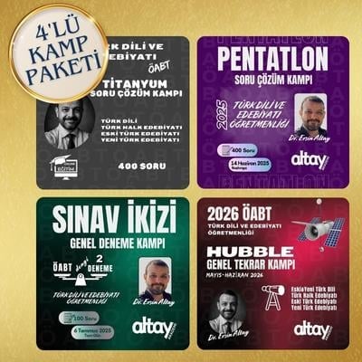 TÜRK DİLİ VE EDEBİYATI ÖABT DÖRTLÜ KAMP PAKETİ