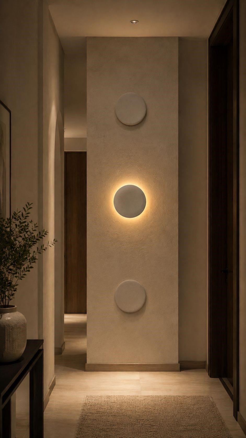 12li Beton Görünümlü Şık Duvar Apliği