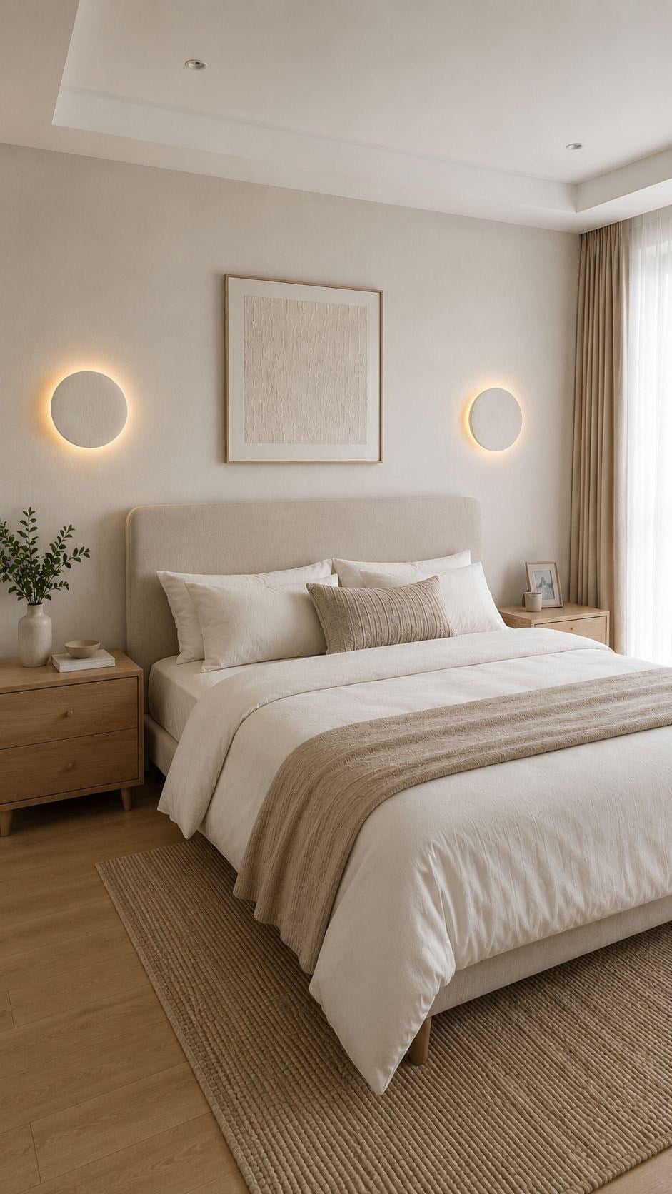 35 CM Ledli Duvar Apliği İç Oval