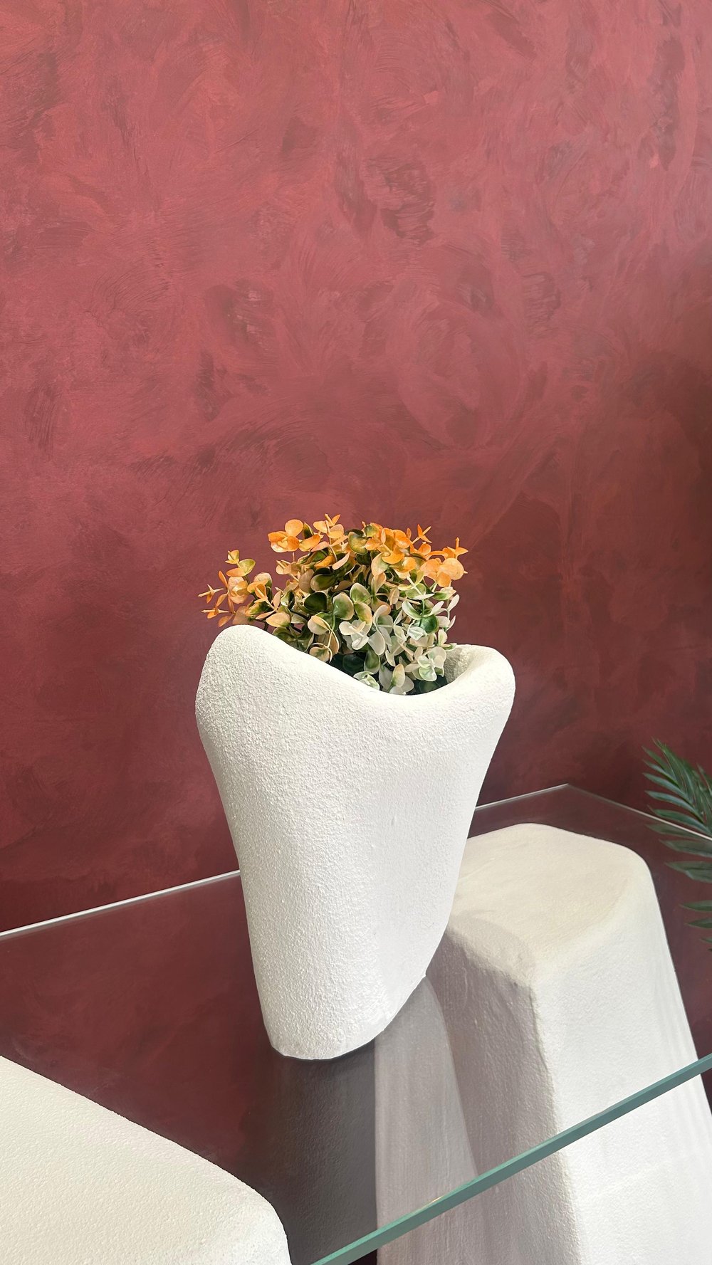 Beton Görünümlü Yeni Sezon Vazo 26 CM