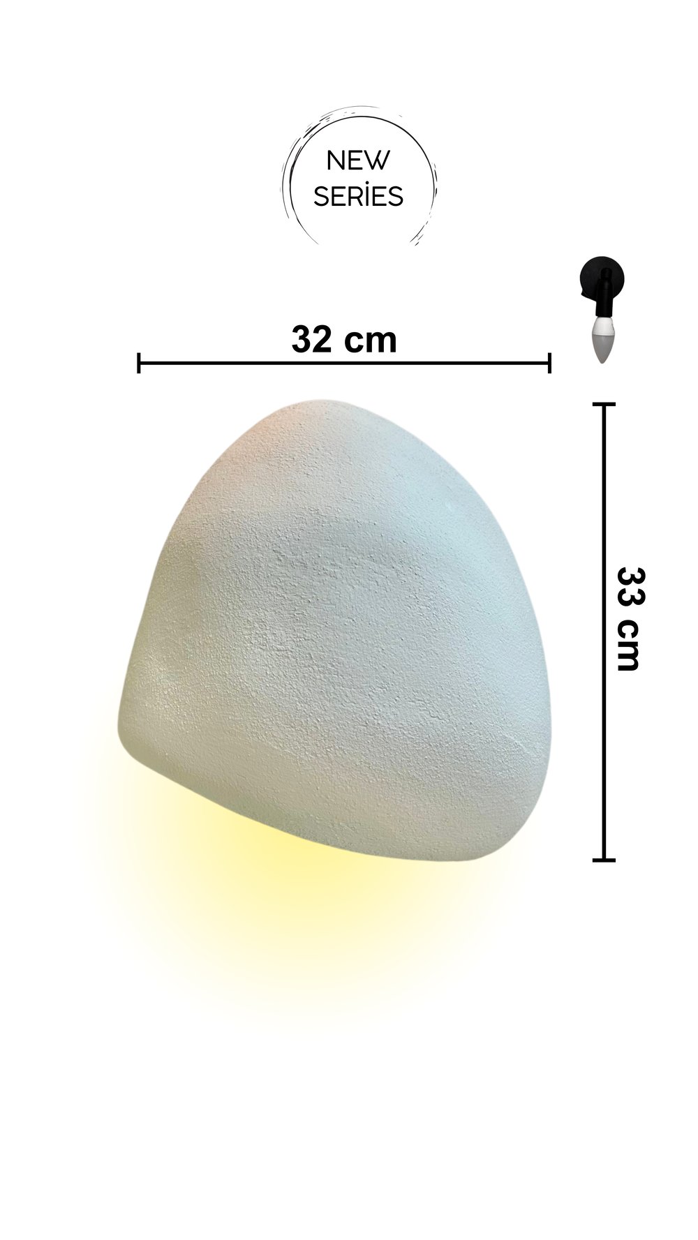 Lore Serisi Duvar Aplik - Elektrik Bağlantılı 32 cm