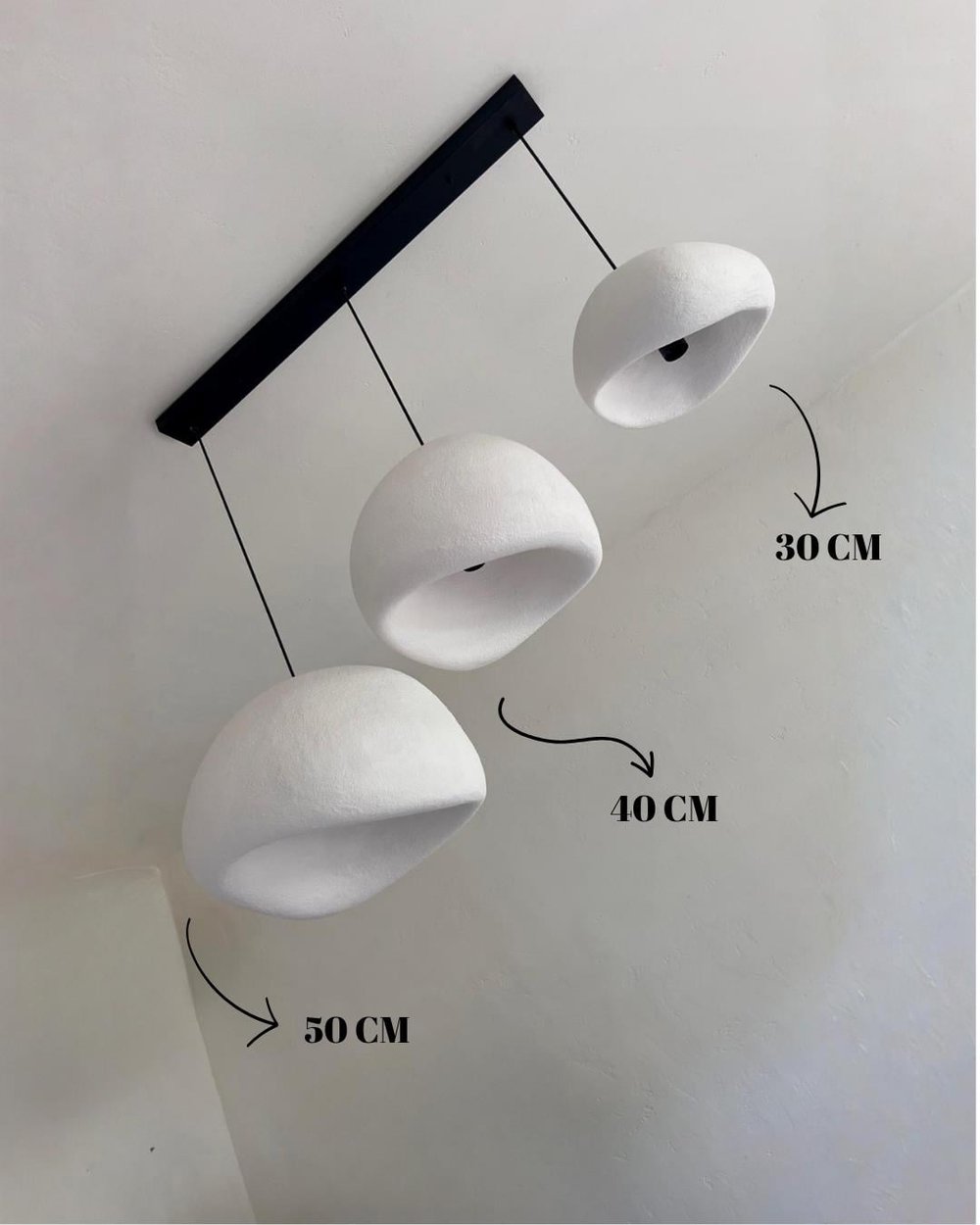 Loval Üçlü Sarkıt Aydınlatma 30-40-50 CM ( Kısa Süreli Kampanya )