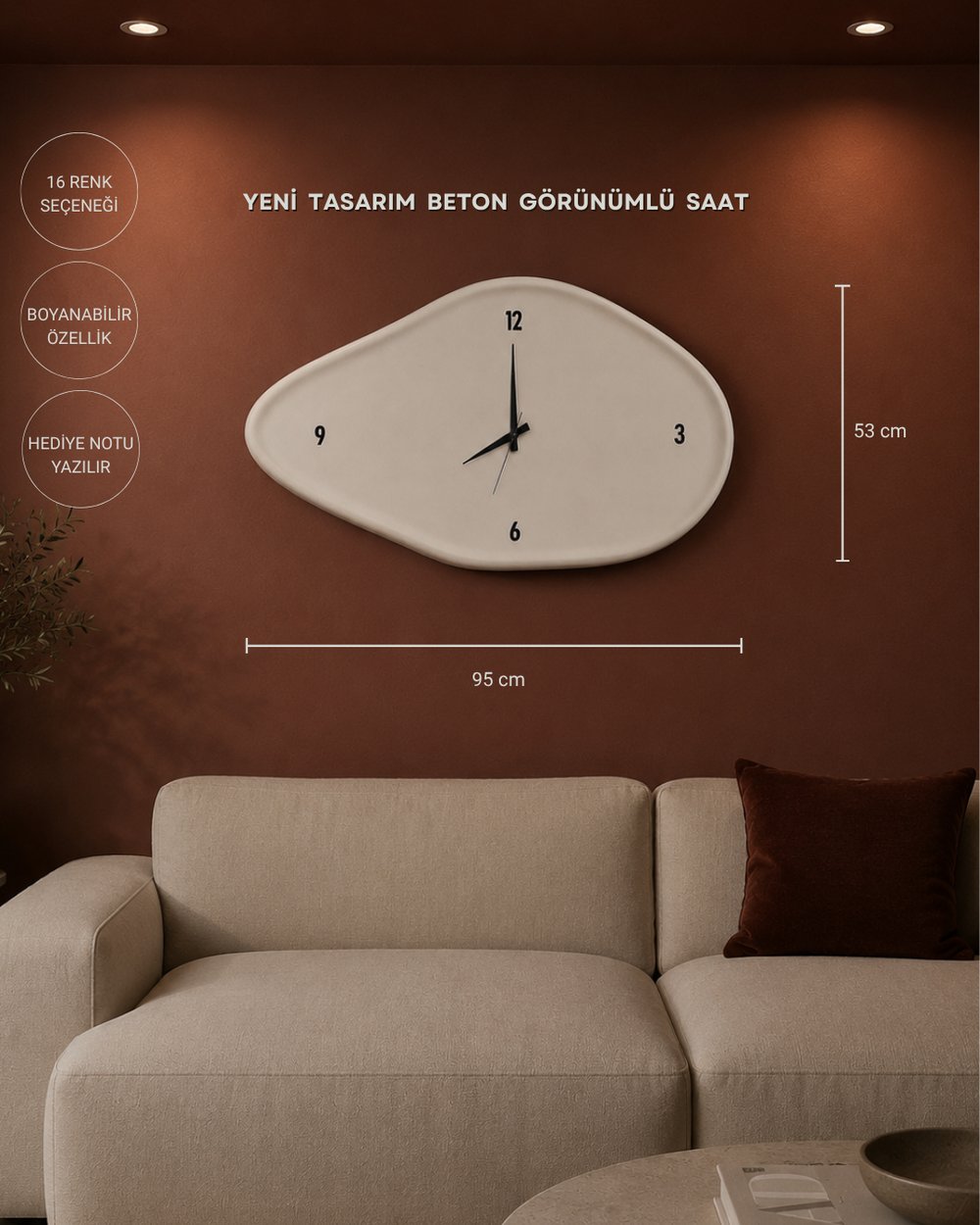 Yeni Sezon Duvar Saati 95 cm