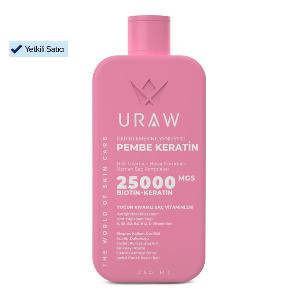 Pink Keratin ( Nemlendirici ve Yeniden Yapılandırıcı Saç Bakım Maskesi )