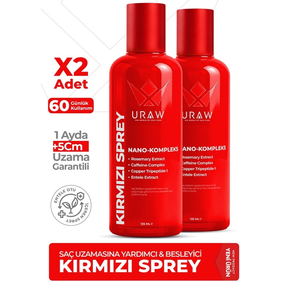 Uraw Kırmızı Sprey 2'li Fırsat Paketi