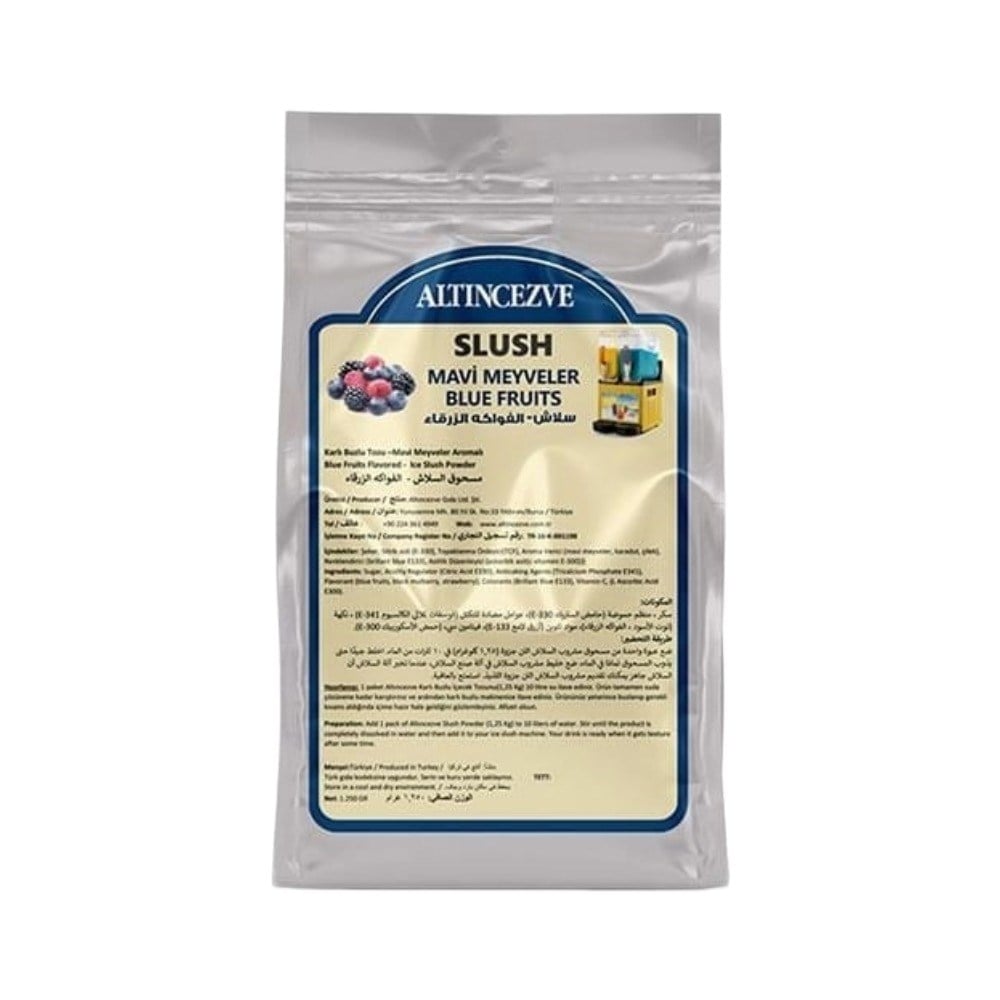 Ice Slush Karlı Buzlu Karlama Tozu | Mavi Meyveler 1.250 Gr - 10 L