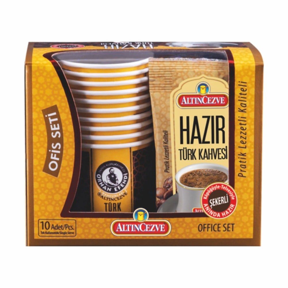 Ofis Seti | Hazır Türk Kahvesi Şekerli 10' lu Paket (10 Adet x 11 Gr)