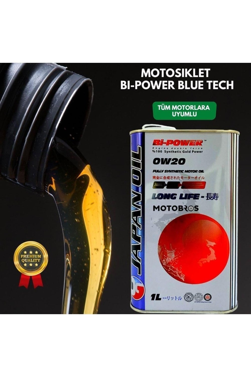 Japan Oil 10w40 4t Blue Multi Sentetik Motosiklet Yağı Yeni Nesil Japon Teknoloji