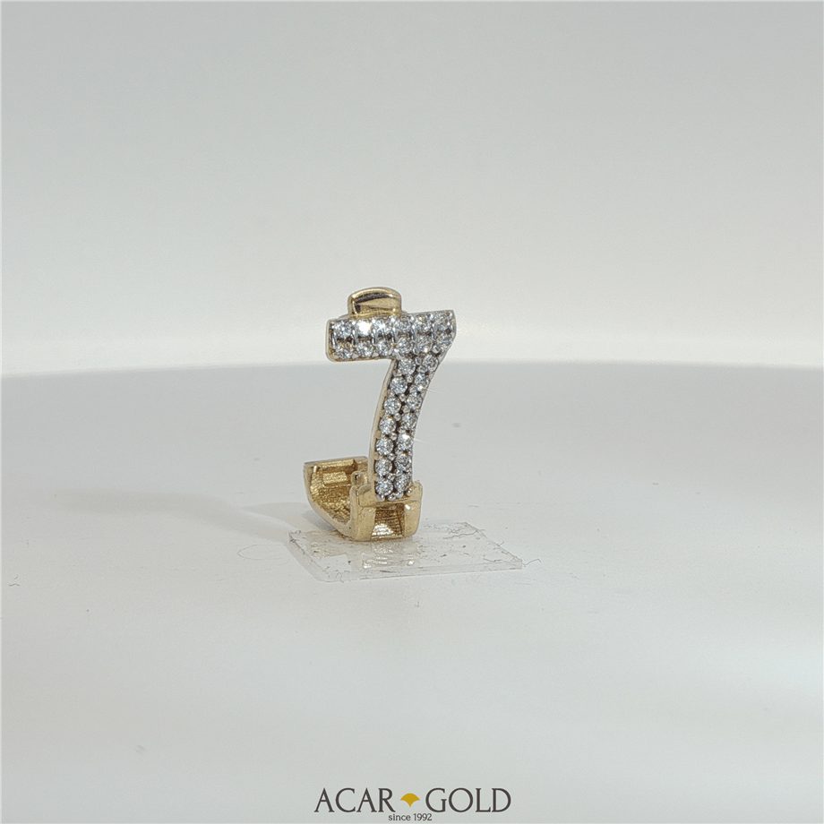14 Ayar Altın 7 Rakam Kolye Ucu | Acar Gold