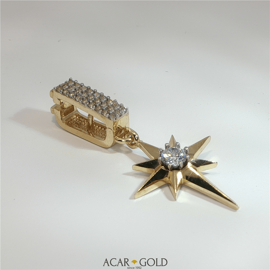 14 Ayar Altın Yıldız Kolye Ucu | Acar Gold