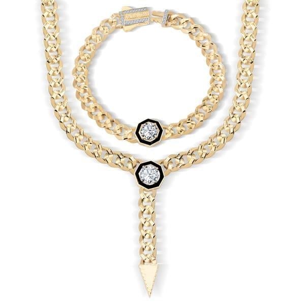 7mm Taşlı Altın Gurmet Set