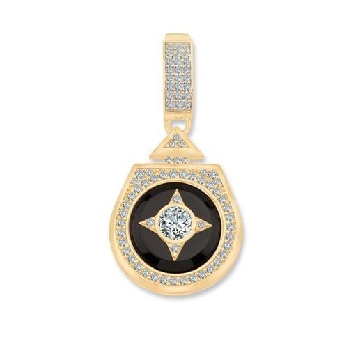 Beş Taşlı Madalyon Charm