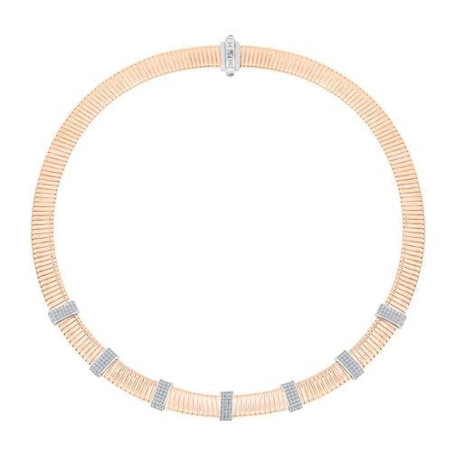 Rose Gold Taşlı Carmenta Kolye
