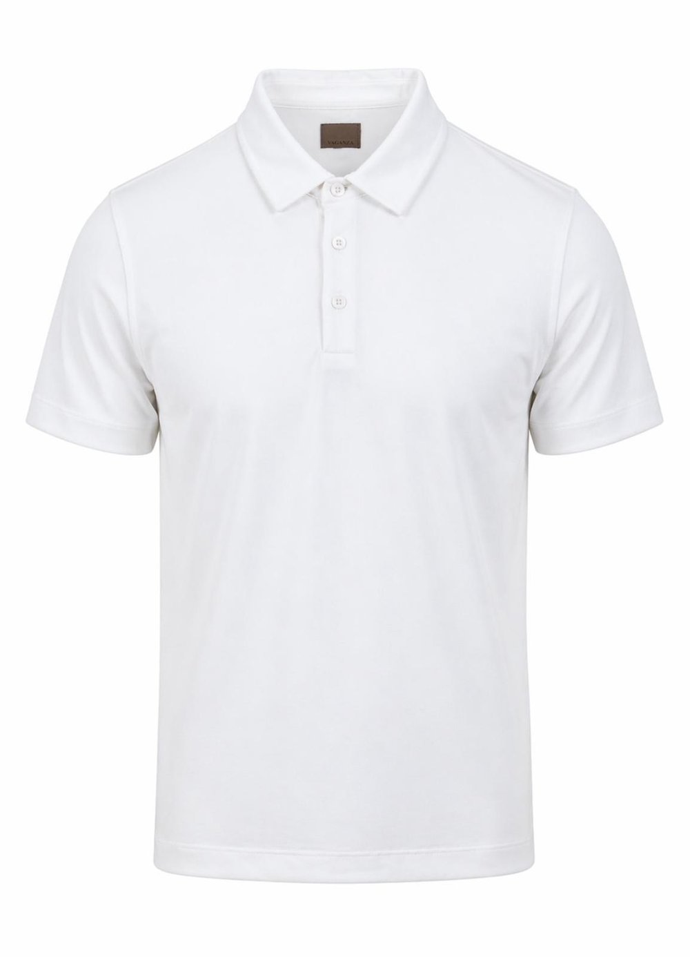 EKRU POLO YAKA LİKRALI MODAL TİŞÖRT