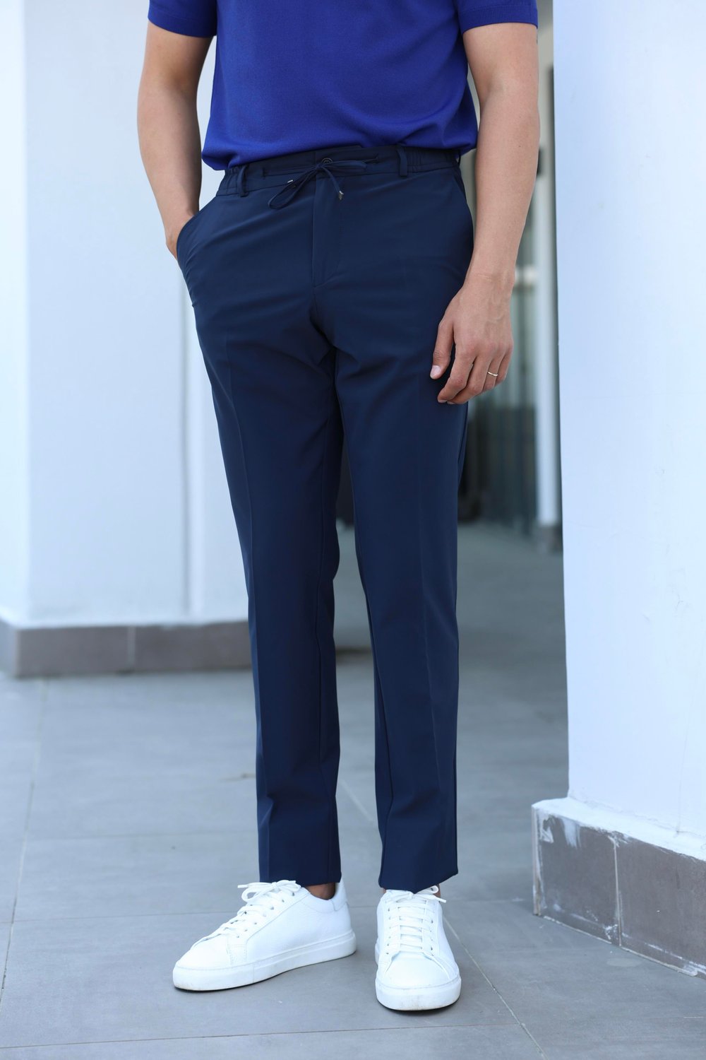 SLİMFİT LACİVERT PARAŞÜT JOGGER PANTOLON