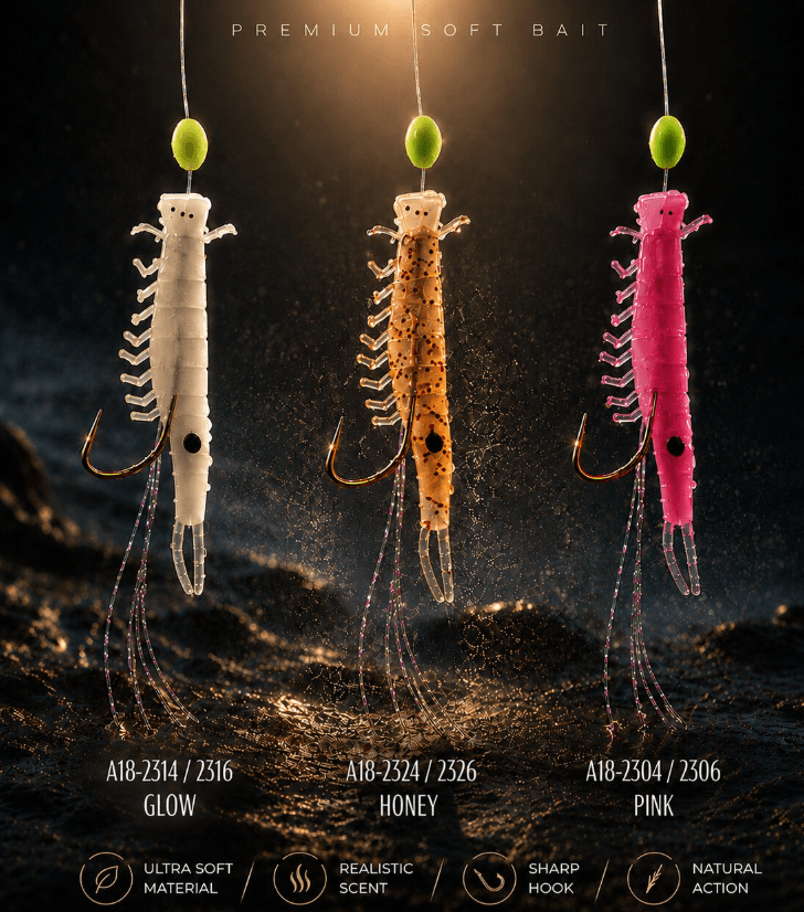 Hazır Takımlar Alesta Lagoon Shrimp Rig X0288 5K Çapari - 0.35MM NO:4 - HONEY