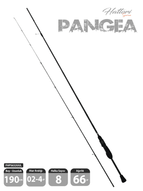 FUJIN Fujin Hattori Pangea 190cm 02-4gr LRF Kamışı 632UUL Lrf Kamışları