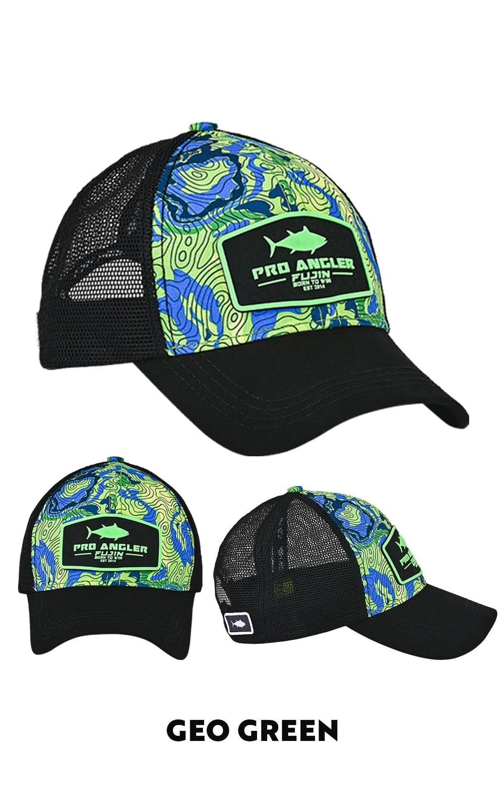 Balıkçı Giyim Fujin Pro Angler GEO Green Balıkçı Şapkası