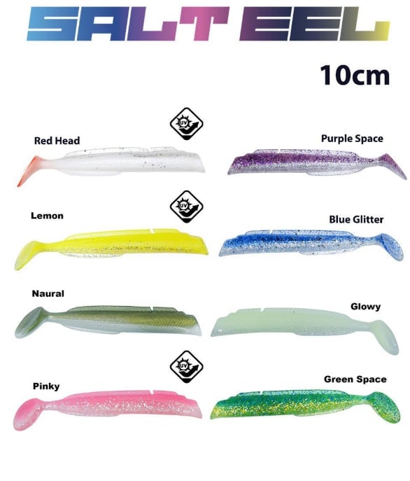 Fujin Salt Eel Body 10cm x3 Silikon Yem Gövde - BLUE