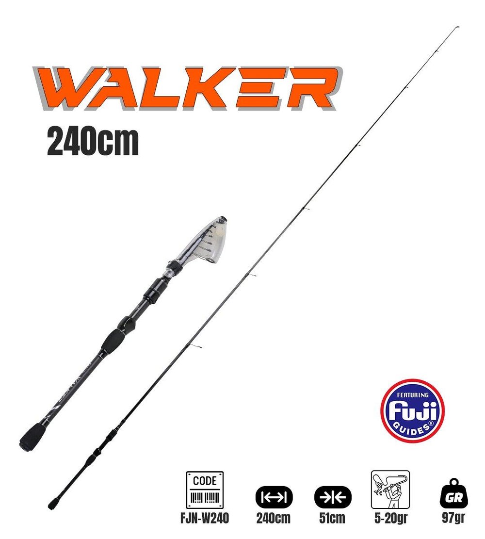Teleskopik Kamışlar Fujin Walker 240cm 5-20gr Teleskopik Spin Kamışı