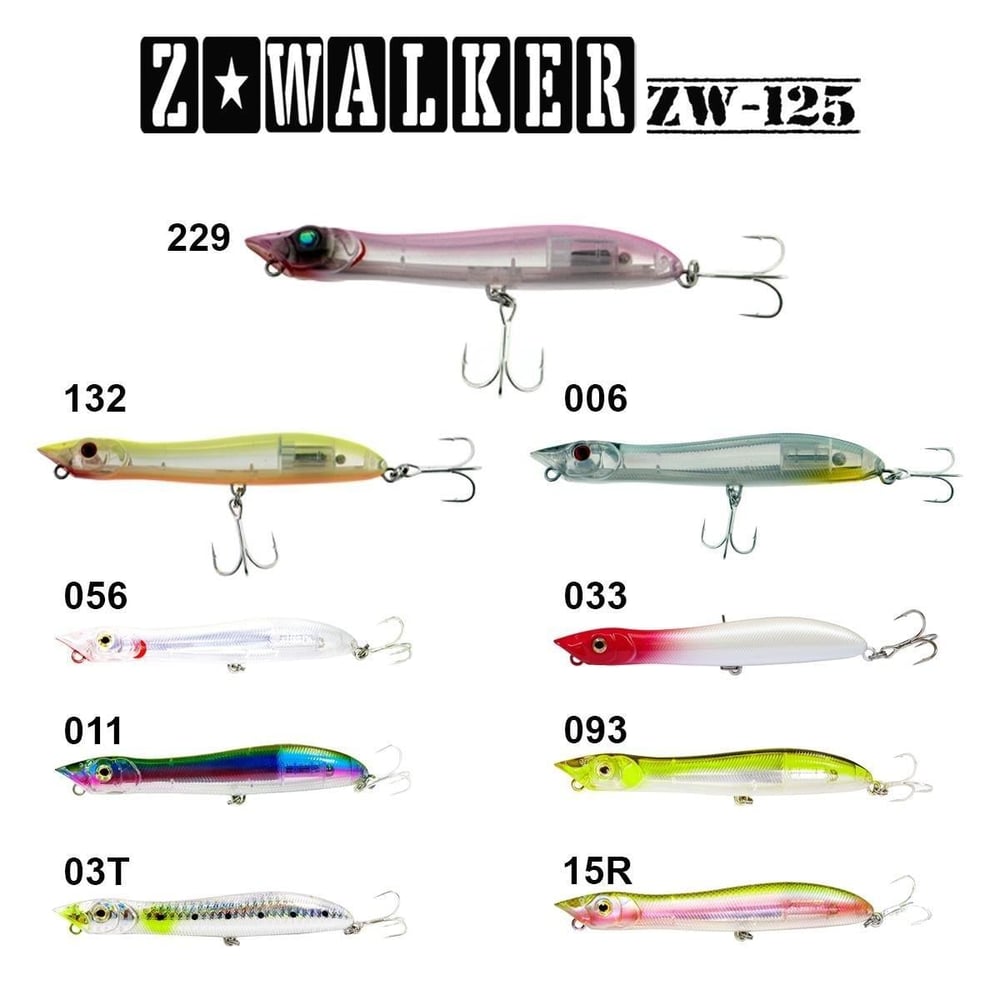 Maket Yemler Fujin Z-Walker 125mm 18gr Su Üstü Maket Balık