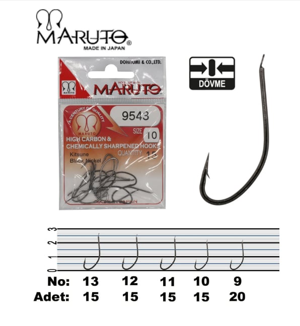 Maruto 9543 Bn İğne - 10 Tekli İğneler