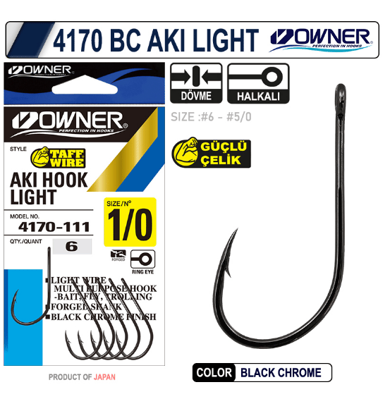 OWNER 4170 BC AKI LIGHT Tekli İğneler