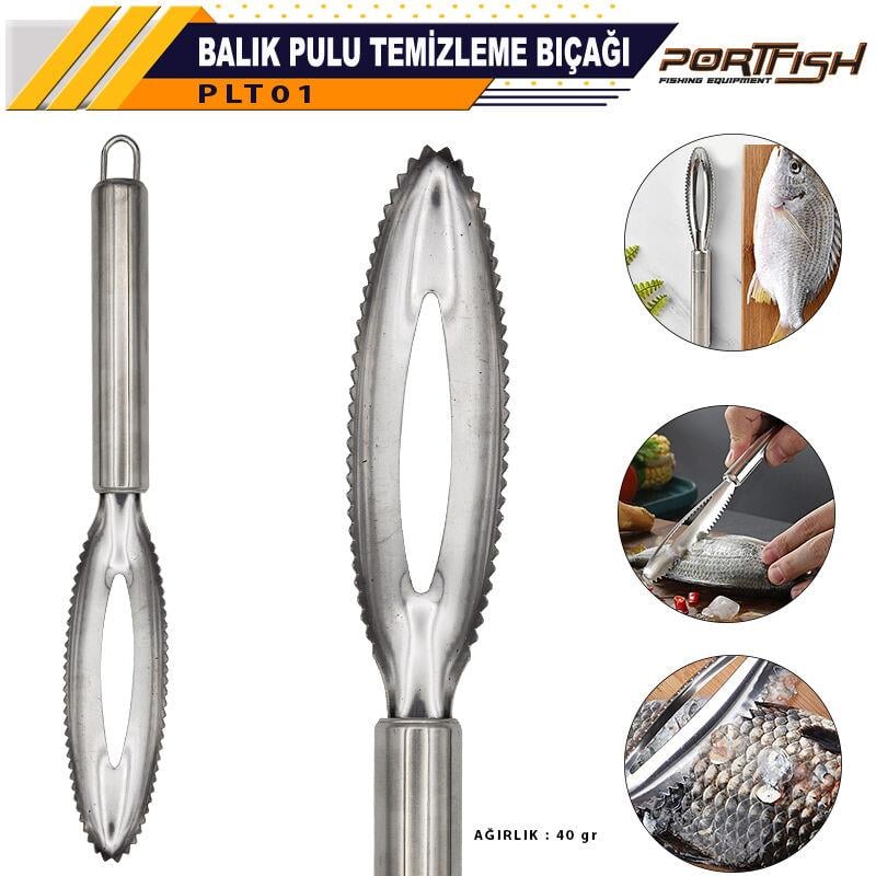 Portfish Balık Pulu Temizleme Bıçağı Makas ve Penseler