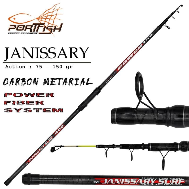 Surf Kamışları Portfish Janissary Surf Olta Kamışı 360cm 75-150 gr
