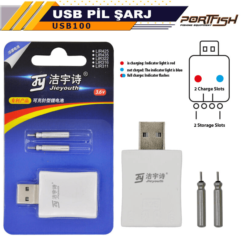 AksesuarlarPortfish USB Pil Şarj