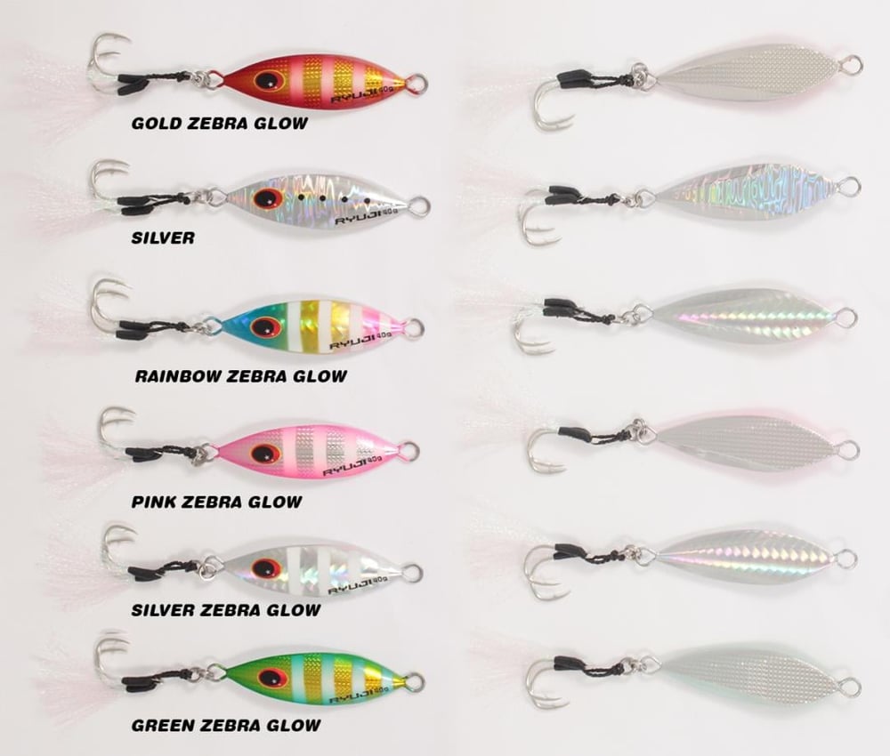 RYUJI SLOW KING JIG 60GR - SILVER ZEBRA GLOW