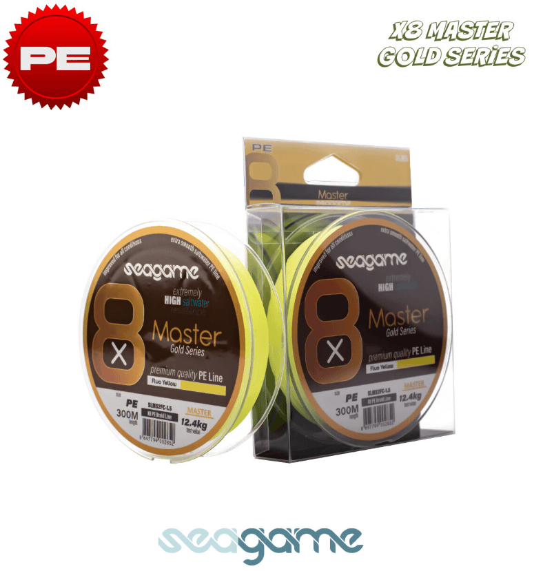 İp Misinalar Seagame Master 8x 300m Fluo Yellow İp Misina - 0.6PE 0.12MM