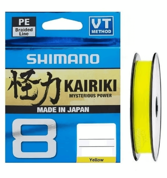 İp Misinalar Shimano Kairiki 8 Örgü 150m Yellow İp Misina