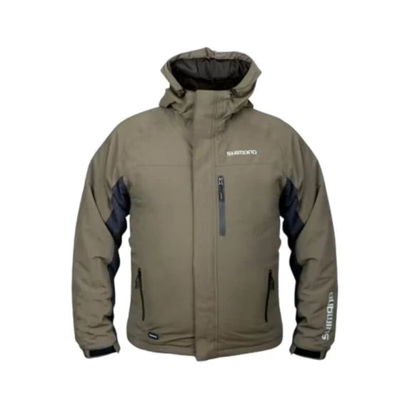 Balıkçı Giyim Shimano Rain Jacket Padded Green Su Geçirmez Ceket - XL