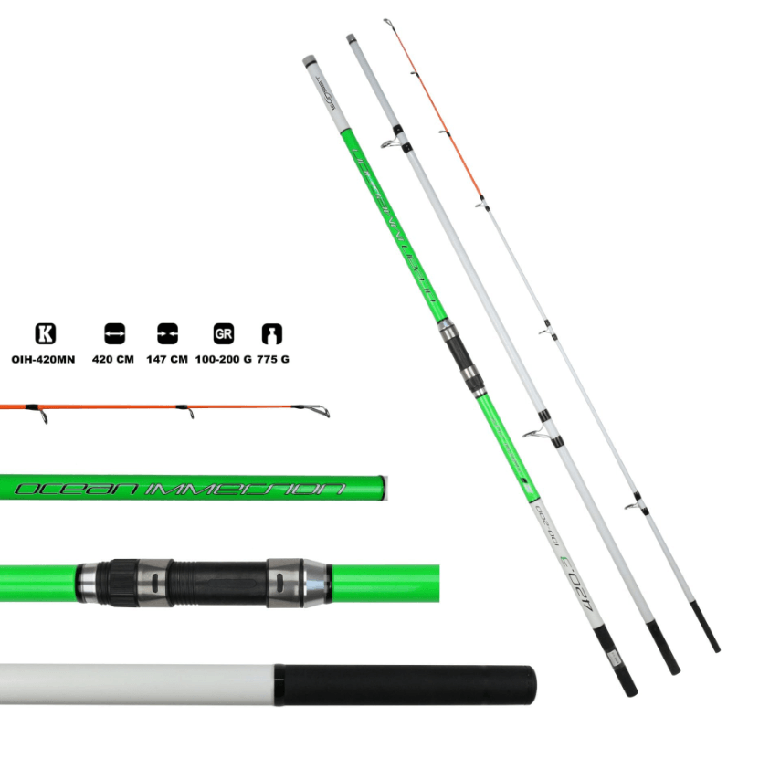 Surf Kamışları Sunset Ocean Immersion Hybrid 420 MN Surf Kamışı 100-200 gr