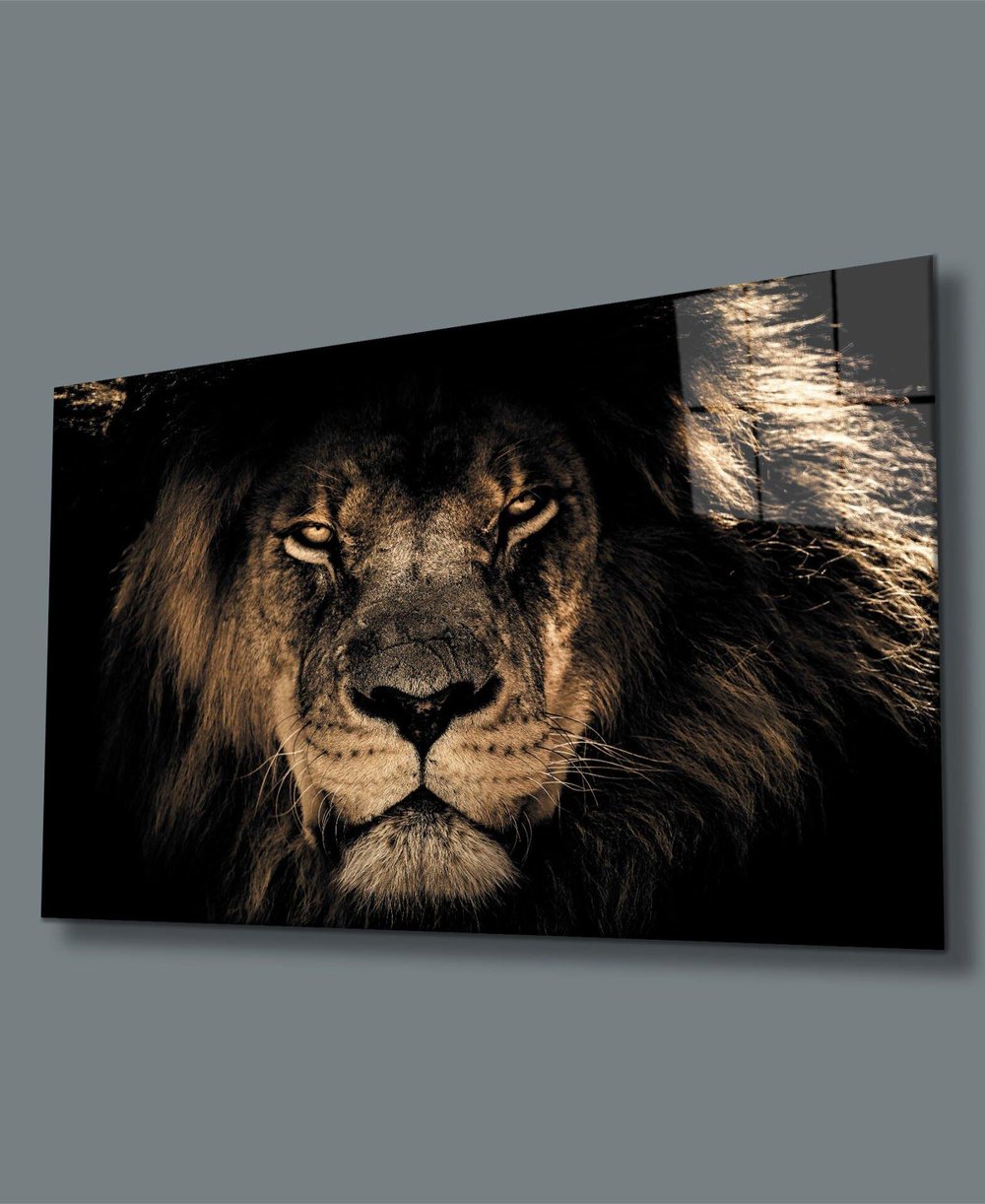 Aslan Cam Tablo  4mm Dayanıklı Temperli Cam