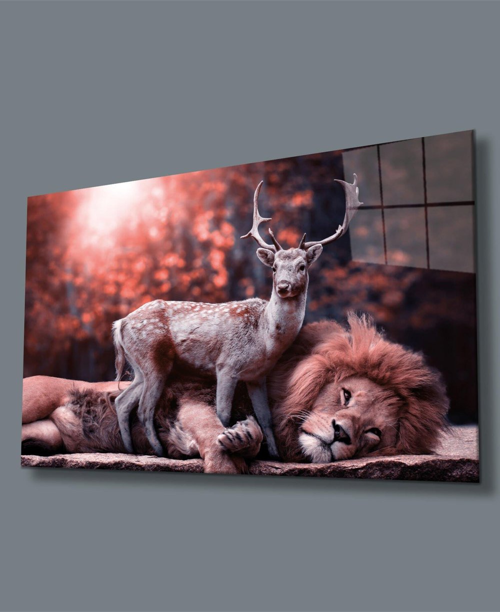 Aslan Cam Tablo  4mm Dayanıklı Temperli Cam