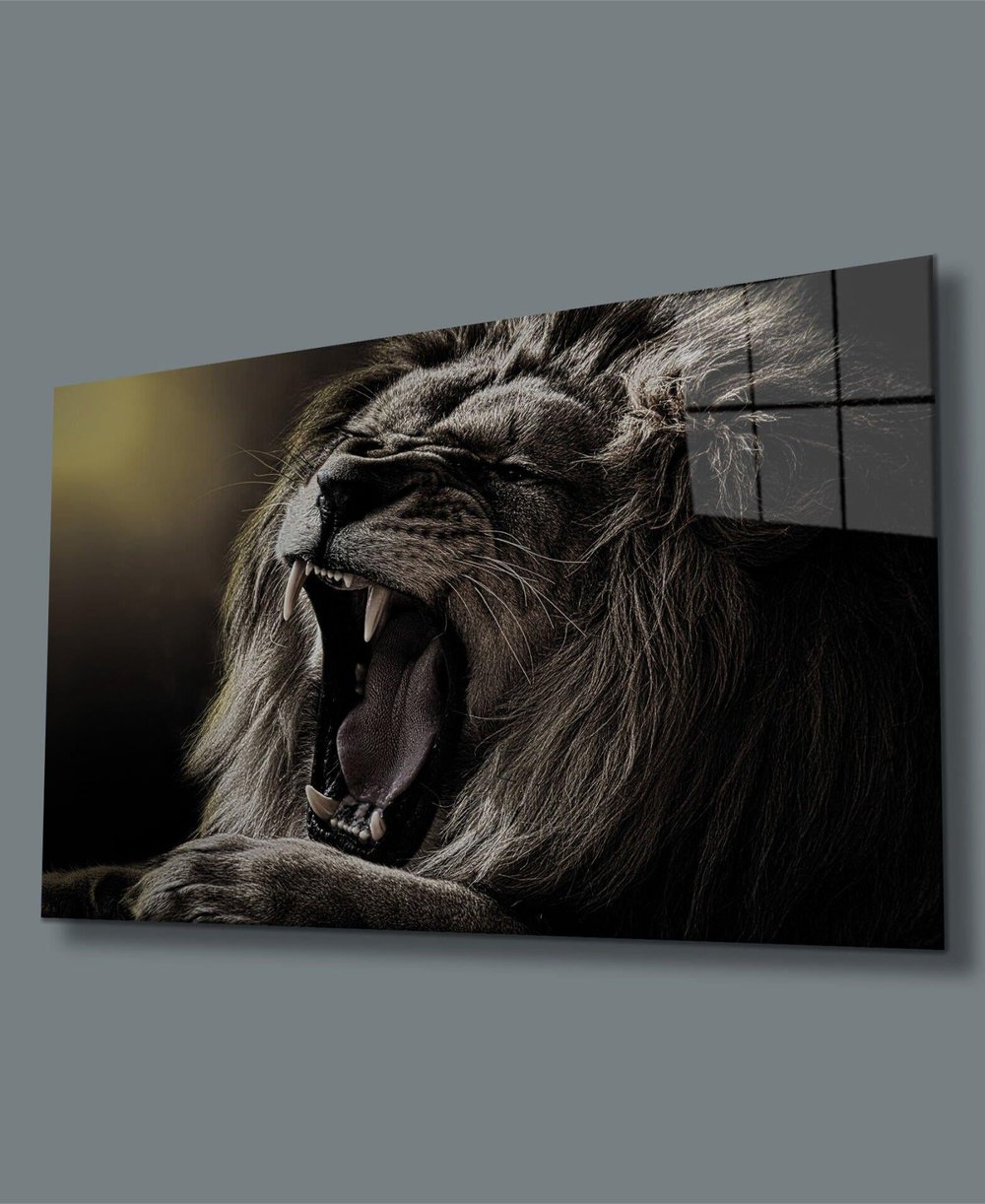 Aslan Cam Tablo