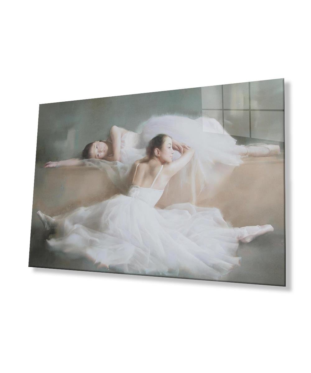 Balerin Cam Tablo  4mm Dayanıklı Temperli Cam Ballerina Glass Table 4mm Durable Tempered Glass Glass Wall Art