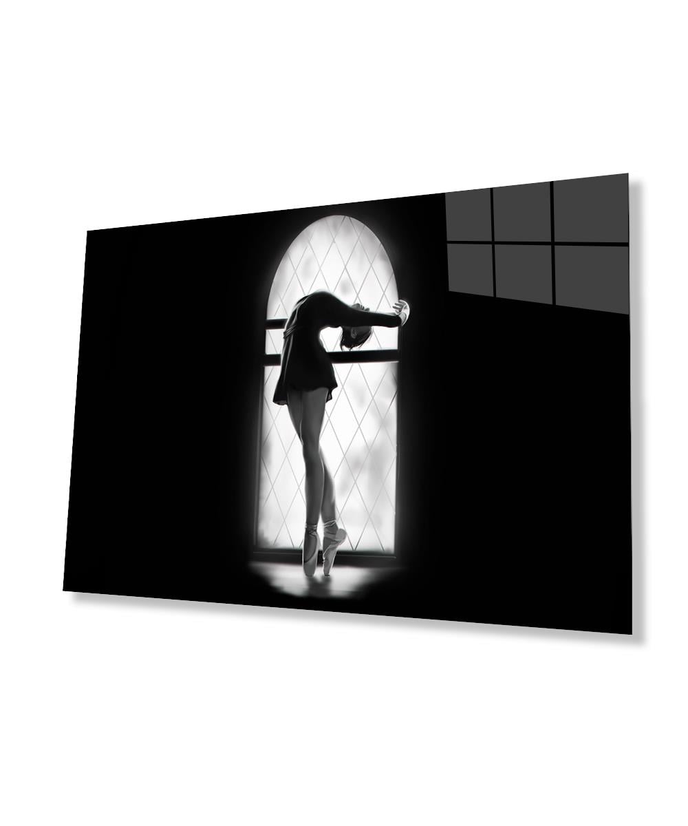 Balerin Cam Tablo  4mm Dayanıklı Temperli Cam Ballerina Glass Table 4mm Durable Tempered Glass Glass Wall Art