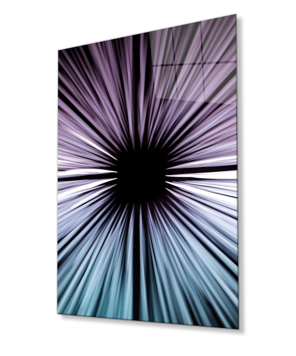 Geometrik Mimari Cam Tablo  4mm Dayanıklı Temperli Cam, Geometric Architecture Glass Wall Decor
