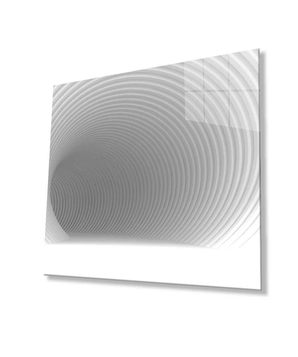 Geometrik Mimari Cam Tablo  4mm Dayanıklı Temperli Cam, Geometric Architecture Glass Wall Decor