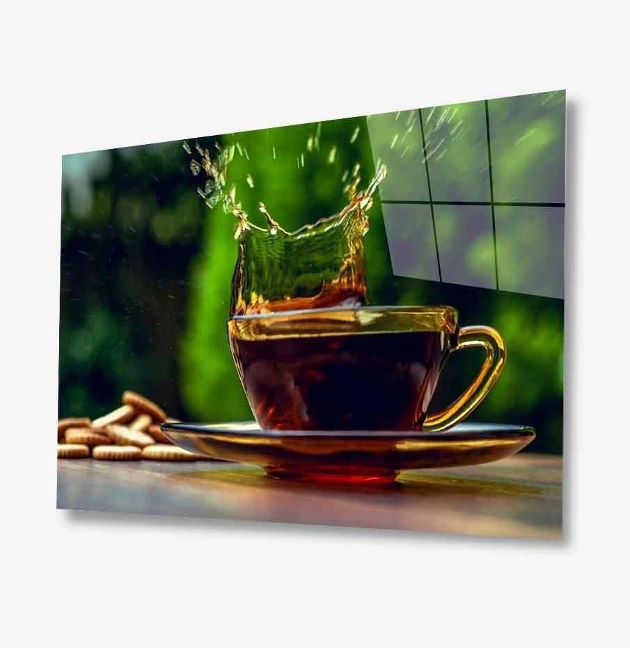 idealizbiz Çay Cam Tablo  4mm Dayanıklı Temperli Cam