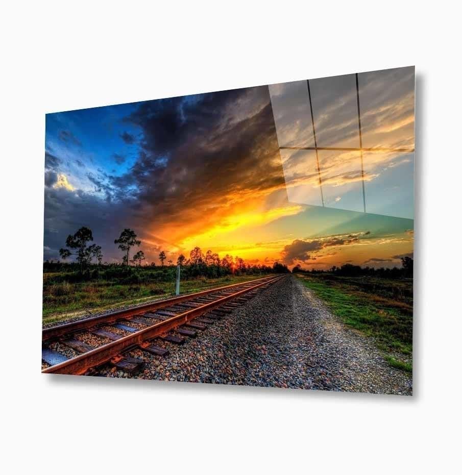 idealizbiz Doğa Cam Tablo  4mm Dayanıklı Temperli Cam