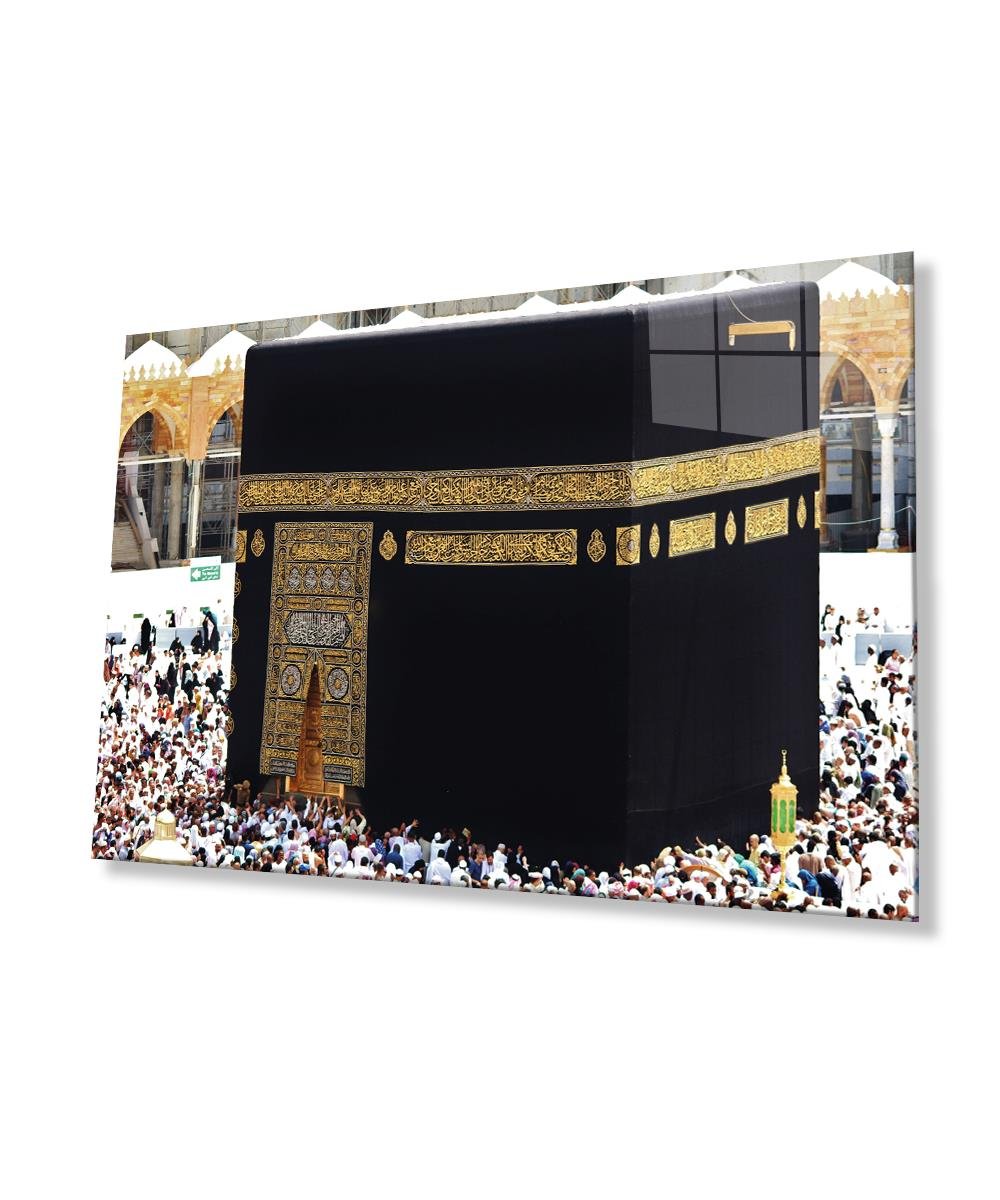 Kabe Kutsal Topraklar Dini Duvar Dekoru Cam Tablo 4mm Dayanıklı Temperli Cam