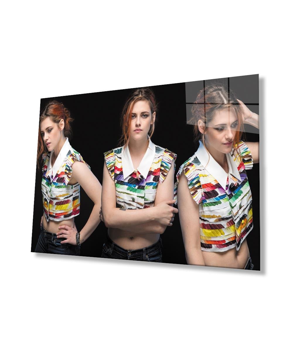 Kadınlar Cam Tablo  4mm Dayanıklı Temperli Cam, Women Glass Wall Art