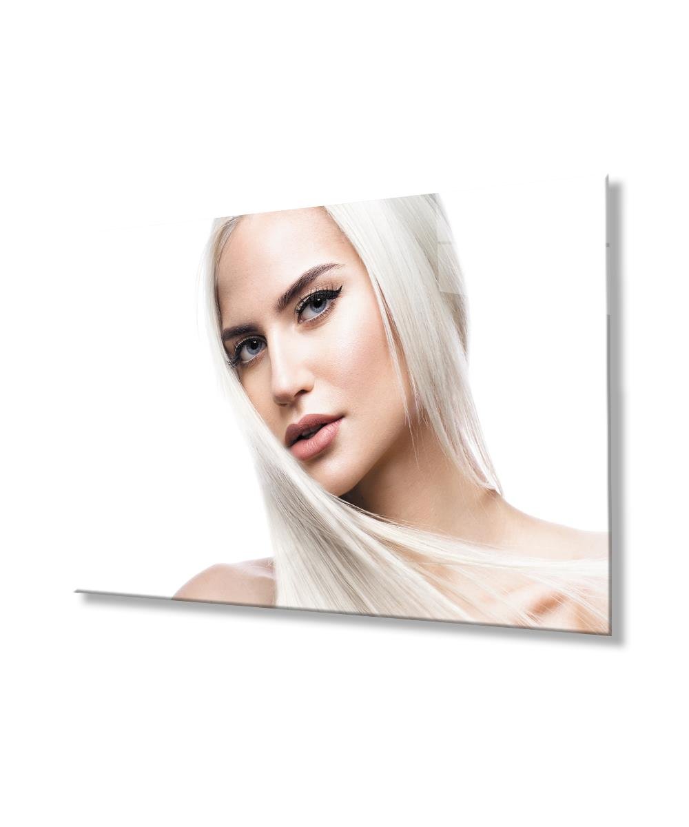 Kadınlar Cam Tablo  4mm Dayanıklı Temperli Cam, Women Glass Wall Art