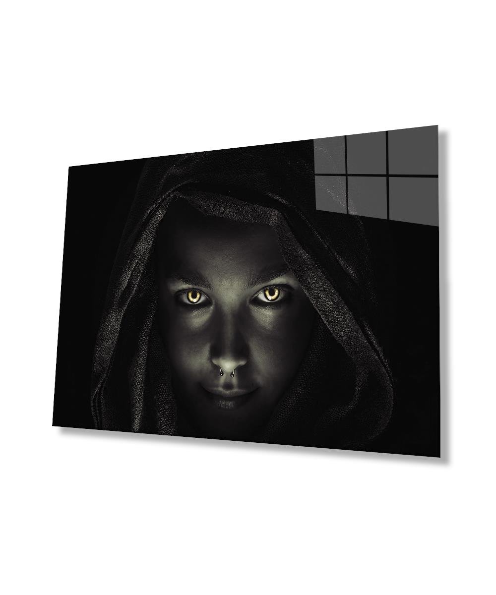 Kadınlar Cam Tablo  4mm Dayanıklı Temperli Cam, Women Glass Wall Art