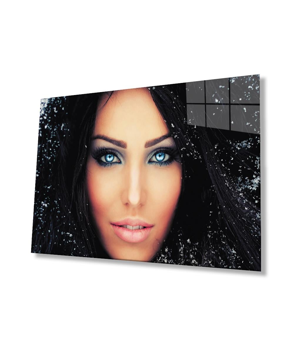 Kadınlar Cam Tablo  4mm Dayanıklı Temperli Cam, Women Glass Wall Art